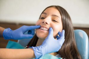 Young Girl With Braces