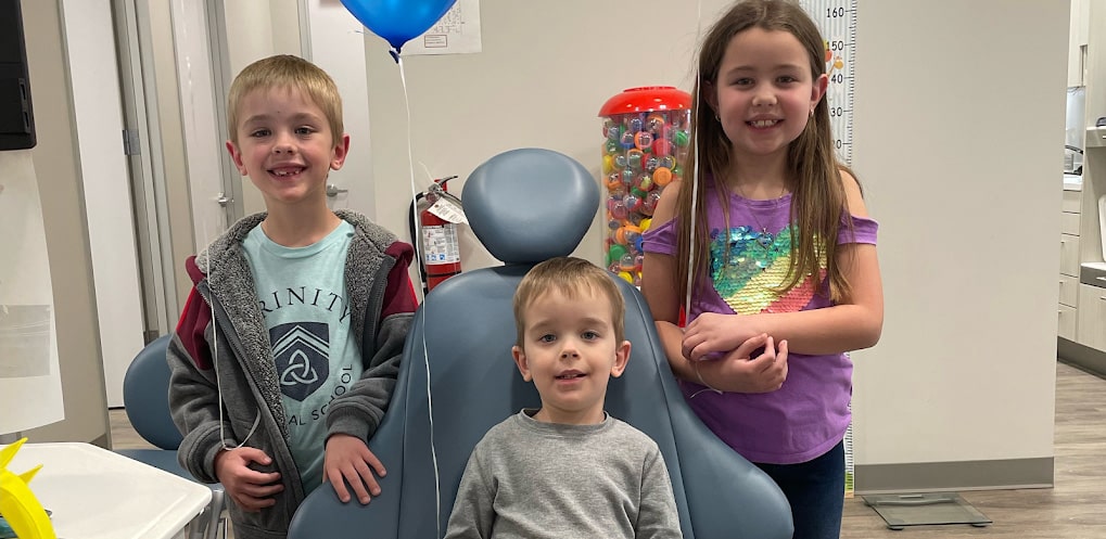 Happy young patients at Luna Pediatric Dentistry in Sugar Land, TX